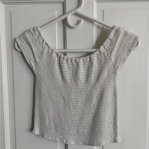 Brandy Melville Smocked off the shoulder Top